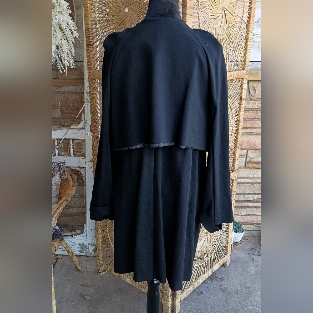Chicos Classic Black Button-Up Coat_16-18 - Picture 3 of 5